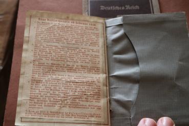 Military passport and work book of a man from Kamenz Saxony
